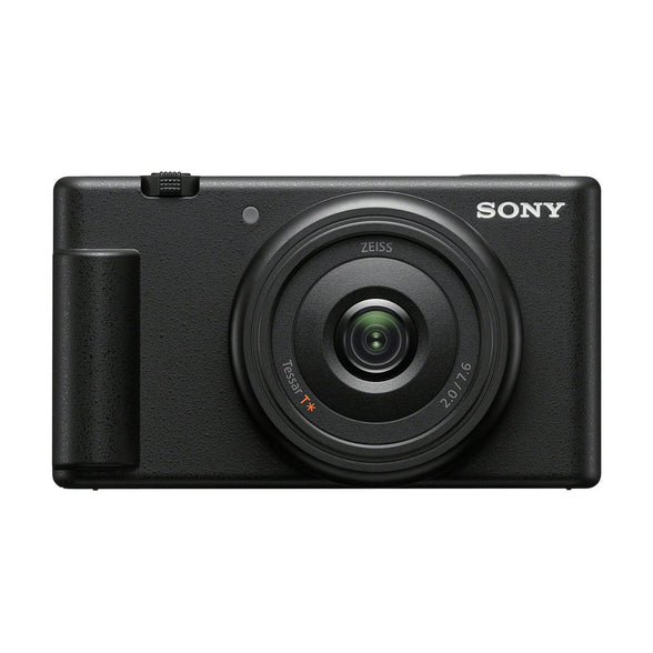 Sony ZV1F/B Vlog Camera for Content Creators and Vloggers Large 1 inch Sensor with Wide Angle 20mm Lens, Black