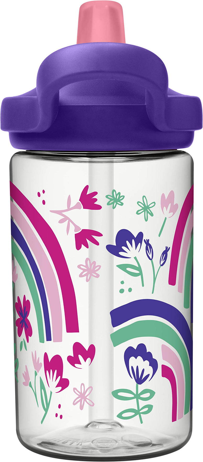 CAMELBAK Eddy+ 14oz Kids Water Bottle - Rainbow Floral - 14oz/400ml