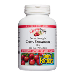Natural Factors Cherry Concentrate 500 mg 90 Softgel