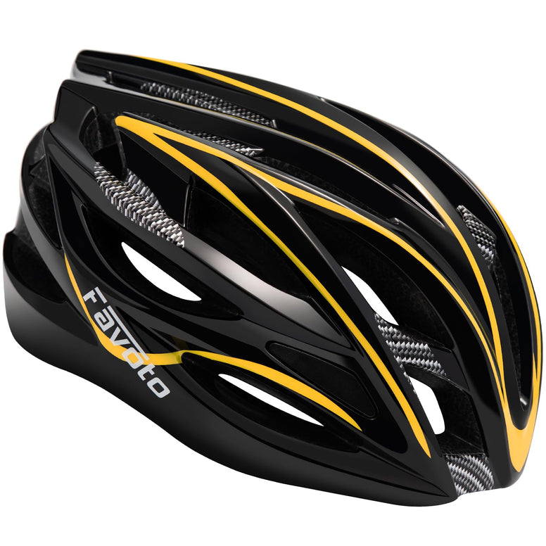 Favoto Bike Helmet Adult Bicycle Helmet Lightweight Breathable Cycling Helmets Mountain Road Bike Helmets Adjustable Dial Fit for Men Women