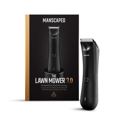 MANSCAPED™ Electric Groin Hair Trimmer, The Lawn Mower™ 3.0, Replaceable Ceramic Blade Heads, Waterproof Wet/Dry Clippers, Standing Recharge Dock, Ultimate Male Hygiene Razor