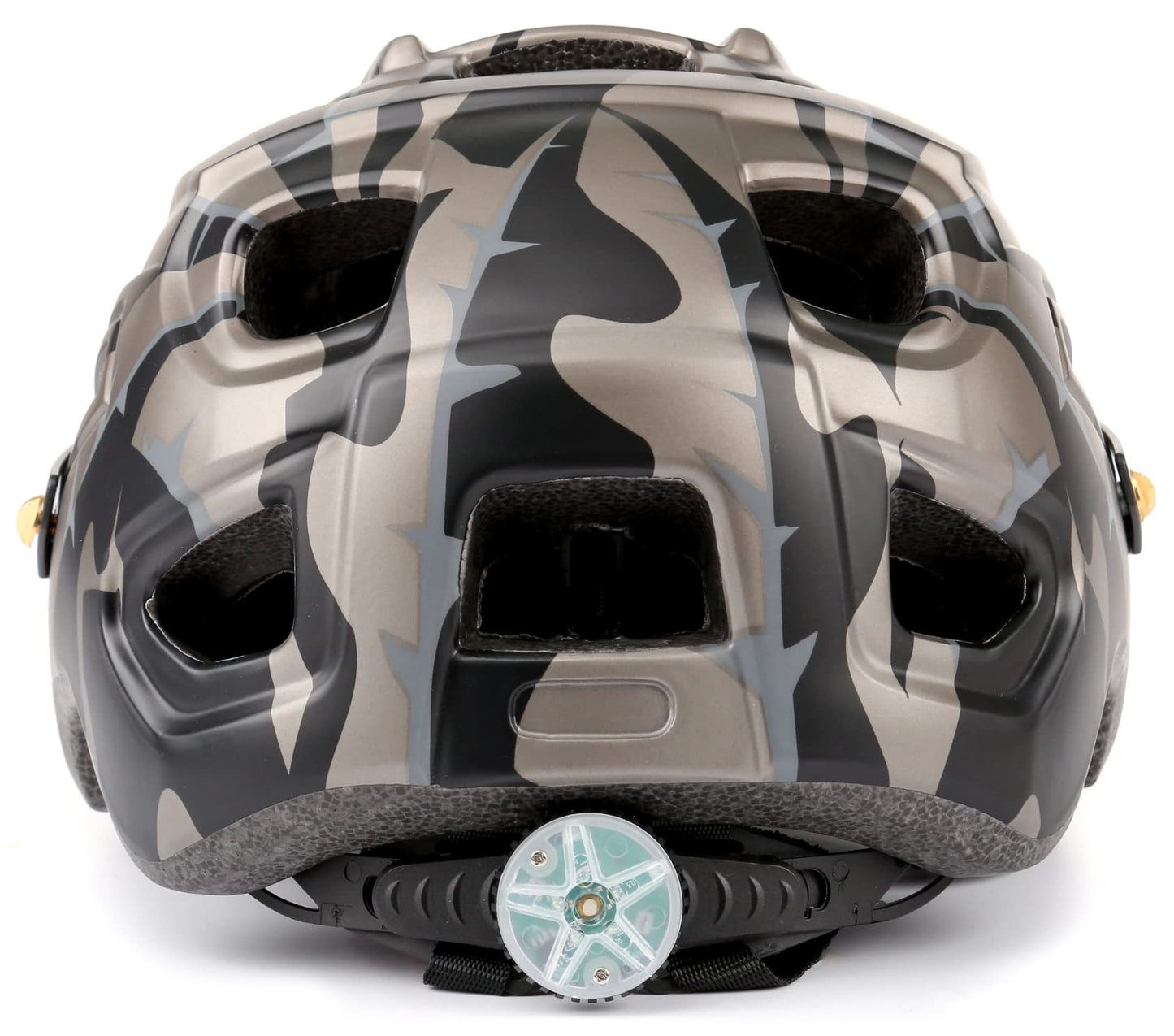 PTSOC Adult Mountain MTB Lightweight Bike Helmet with Adjustable Regulator Tail Light