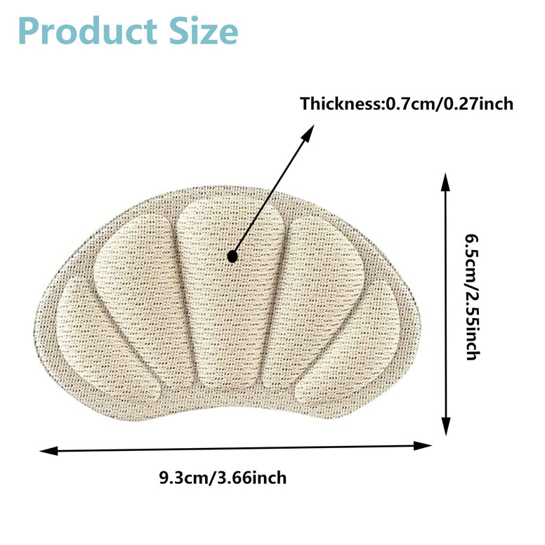 4 Pairs Heel Pads,Heel Grips Shoe Pads,Heel Cushion Inserts,Heel Cushion Pads,Self Adhesive Heel Cushion,Anti-Slip Heel Pads,for Loose Shoes Women Men Sneakers High Heels Sneakers Leather Shoes