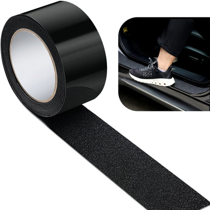 MAKINGTEC Car Door Sill Protector, Automotive Door Entry Guard Reflective Car Scratch Protector Film Car Paint Protector Door Edge Protector for Most Cars Accessories (Black,2 Inch Wide, 16.4 Feet)