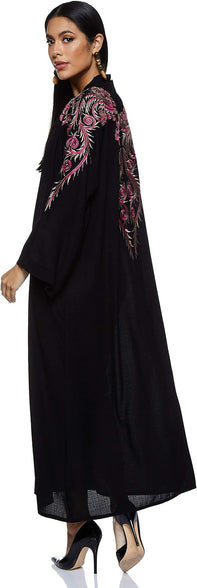 Nukhbaa Women's Abaya, Black