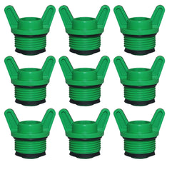 10 Pieces PT Male Thread PPR Pipe Plug Garden Irrigation Tubing Stopper Drain Plugs Caps for Garden Lawn Irrigation Watering Equipment (3/4 inch)