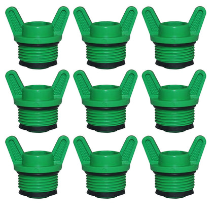 10 Pieces PT Male Thread PPR Pipe Plug Garden Irrigation Tubing Stopper Drain Plugs Caps for Garden Lawn Irrigation Watering Equipment (3/4 inch)