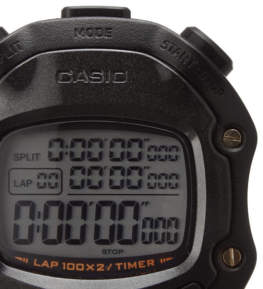 Casio Unisex Stopwatch HS-80TW-1DF Black 50M water resistance Full Auto Calendar long battery life
