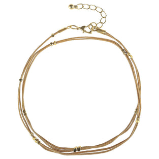 Alwan Silk Thread Anklet (Double Rounded) or Bracelet (Triple Rounded) for Women - EE3239FPN