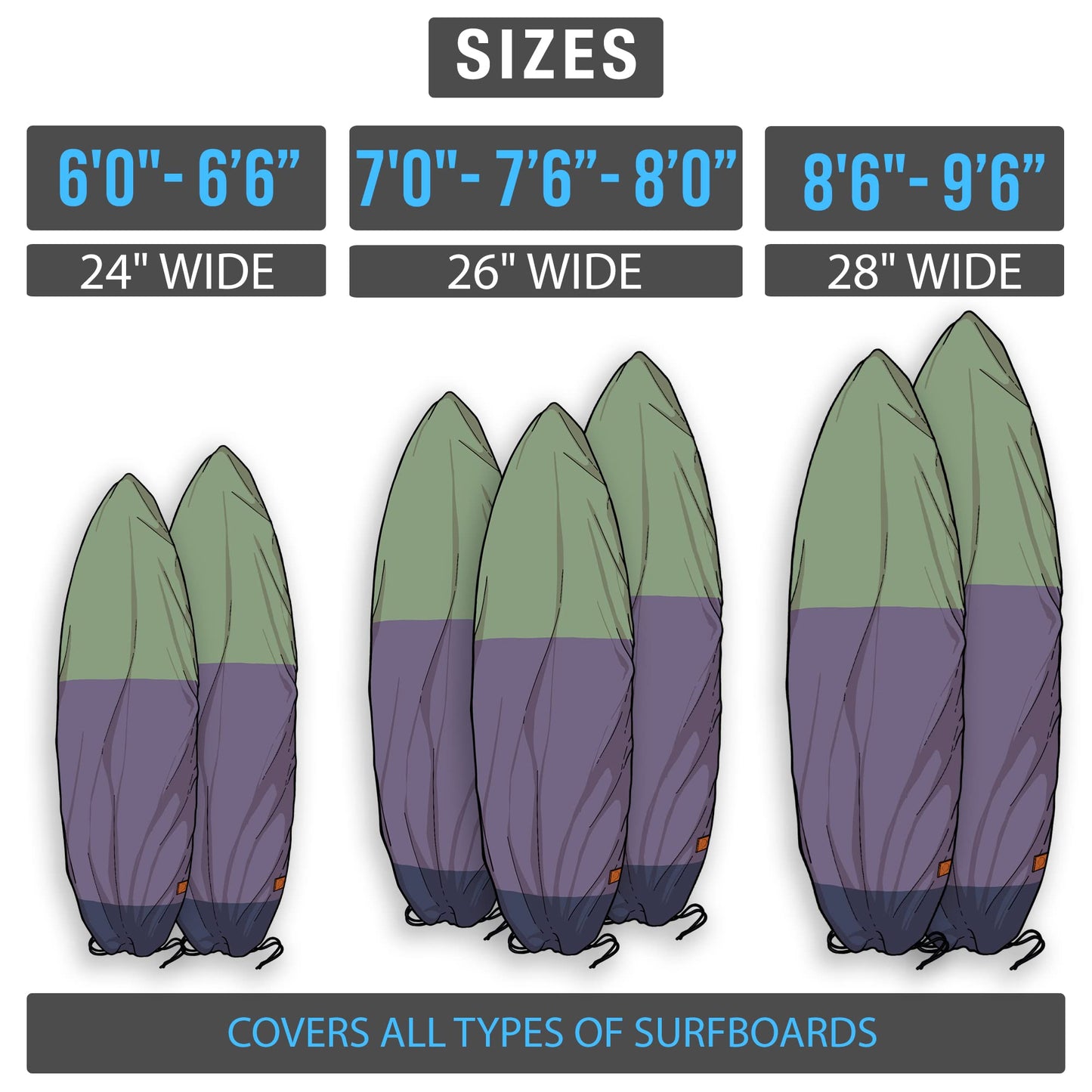 Ho Stevie! Canvas Surfboard Bag Cover [CHOOSE SIZE & COLOR]