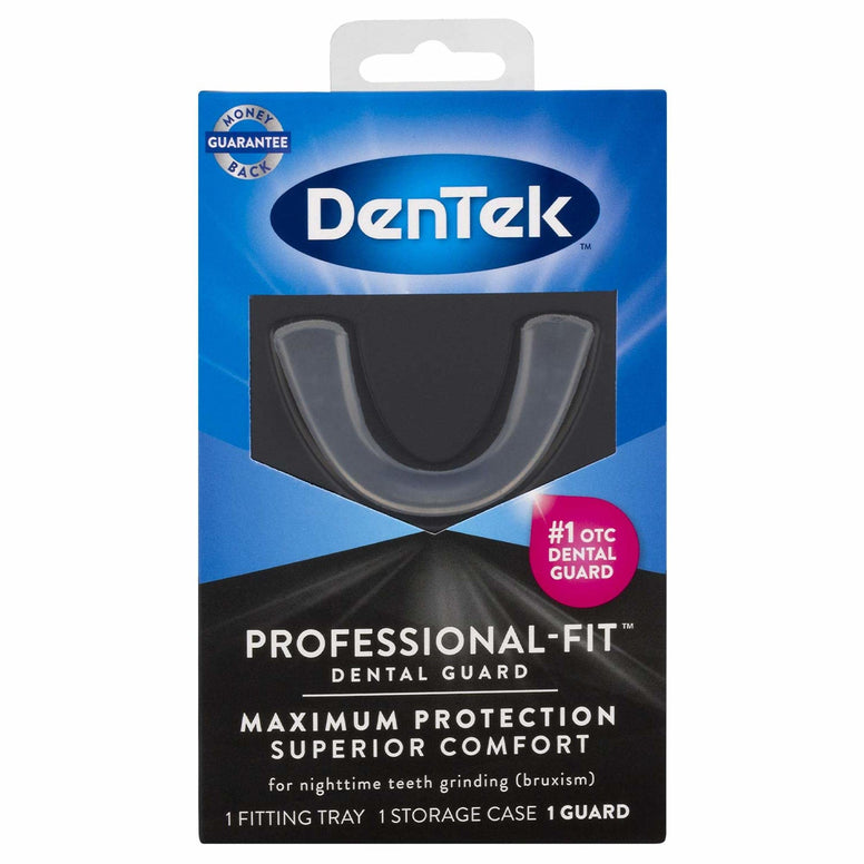 Dentek Professional-Fit, Maximum Protection Dental Guard For Teeth Grinding, 1 Count