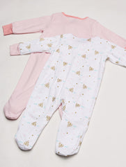 Gerber baby-girls 2-Pack Sleep 'N Play Sleepers 0-3M