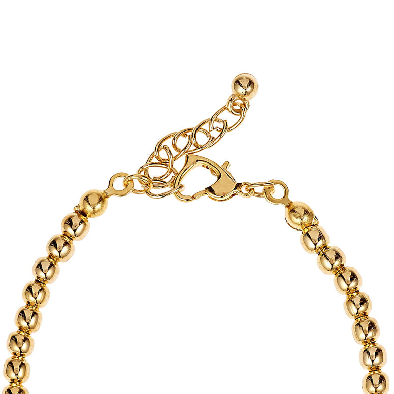 Alwan Gold Plated & Green Color Quartz stone Bracelet for Women - EE3380ST