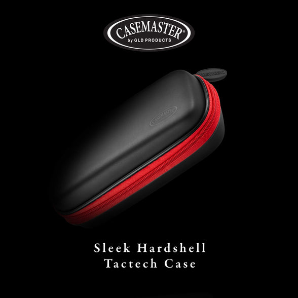 Casemaster Sentry Dart Case Slim EVA Shell for Steel and Soft Tip Darts, Hold 6 Darts and Features Built-in Storage for Flights, Tips and Shafts