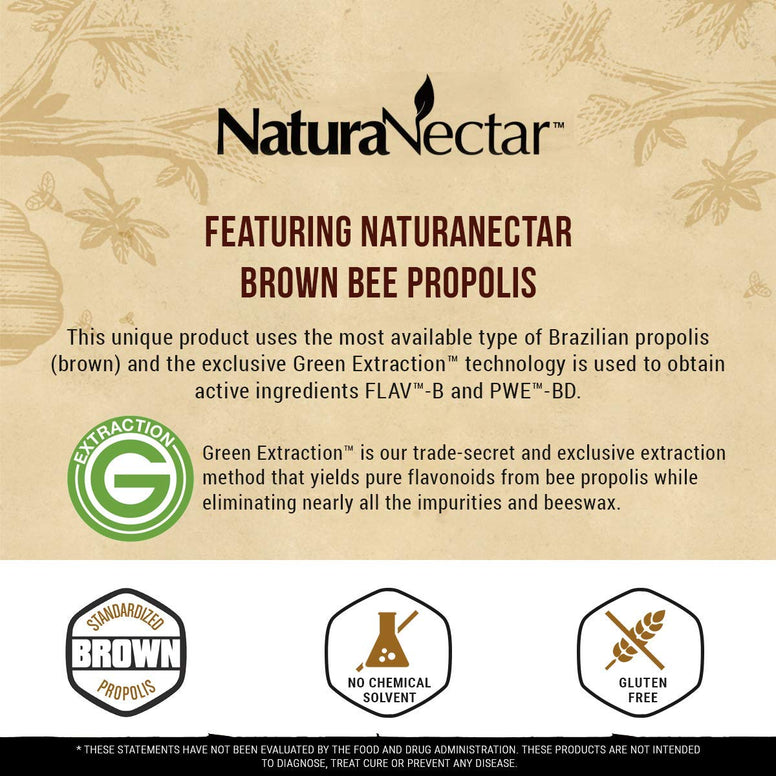 Naturanectar - Brown Bee Propolis 60 Vegetable Capsule(S) 177739