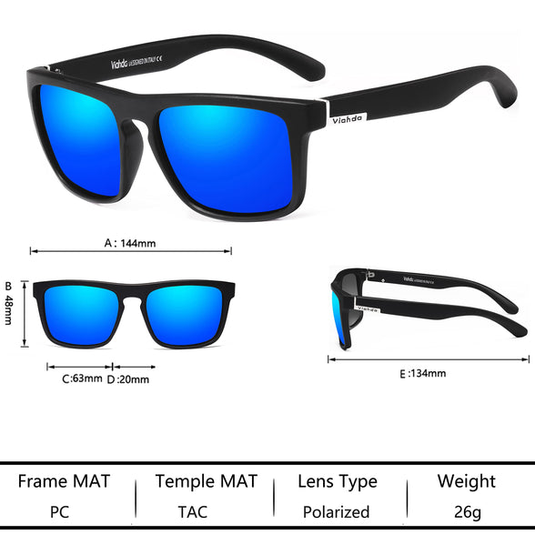 VIAHDA Polarized Sports Sunglasses for Man Cycling Running Fishing Golf Sun Glasses Women HD731