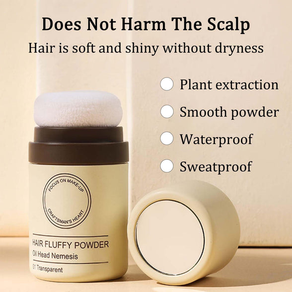 White Hairline Powder Instantly Hairline Shadow Powder,Smooth Powder Texture,Oil Control Hair Root Concealer,For Greasy Bangs,Waterproof Sweatproof Fluffy Hair Powder,Suitable For Various Hair Colors