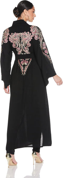 Nukhbaa Women's Abaya, Black