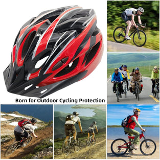 NOVOLAN All-Purpose Bike Helmets Bicycle Helmet Cycling Helmet Lightweight Riding Bicycle Ultra-Portable Road Mountain Bike One-Piece 18 Ventilation Holes Male & Female Hat Adjustable Size