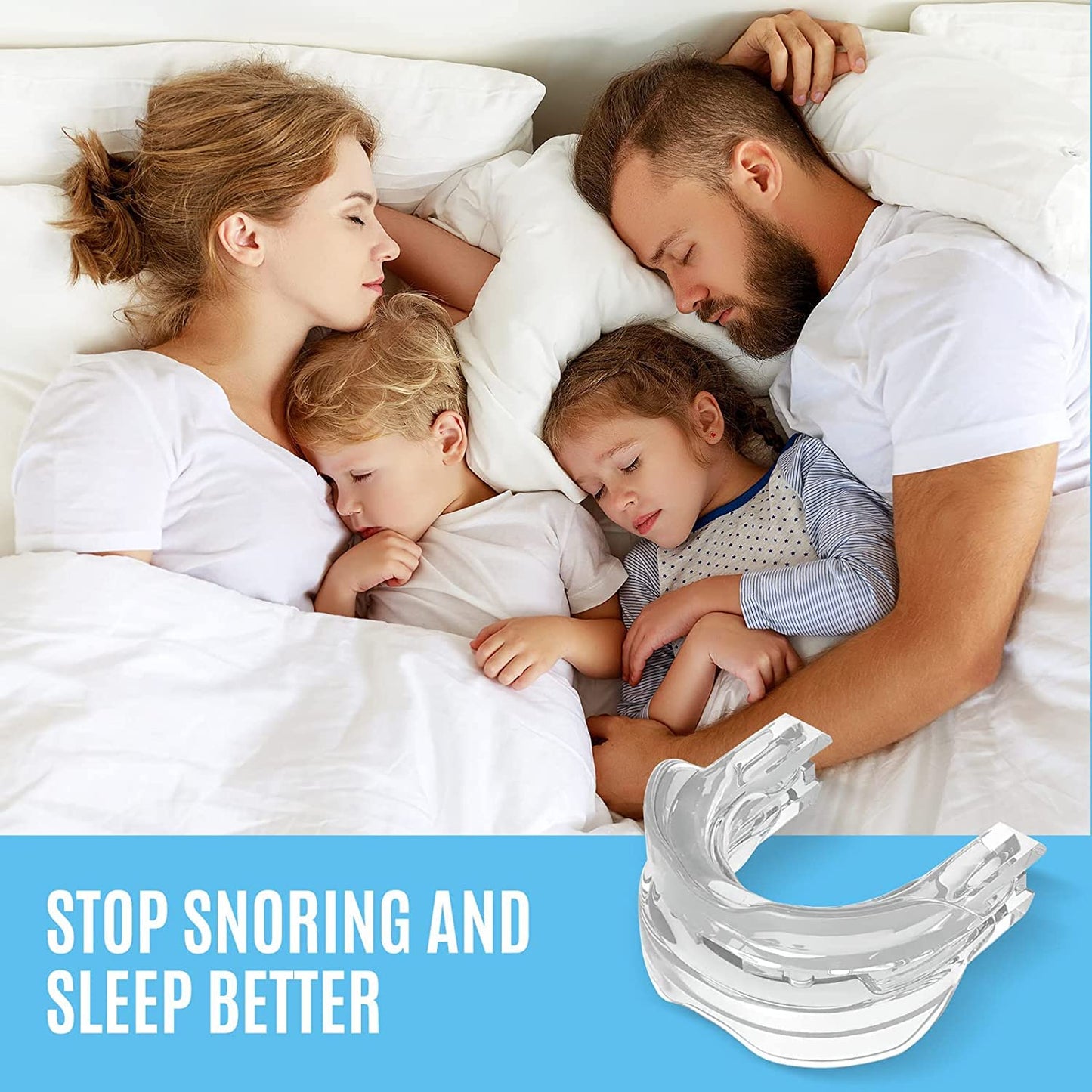 Stop Snoring Mask, Stop Snoring Device, Help Stop Snoring, Reduce Snoring Solution, Comfortable, Adjustable, Suitable for Men/Women. Allow people to get a good and restful night's sleep.