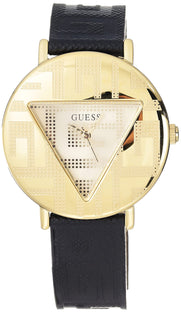 GUESS Women Analog Quartz Watch with Leather Strap GW0478L2