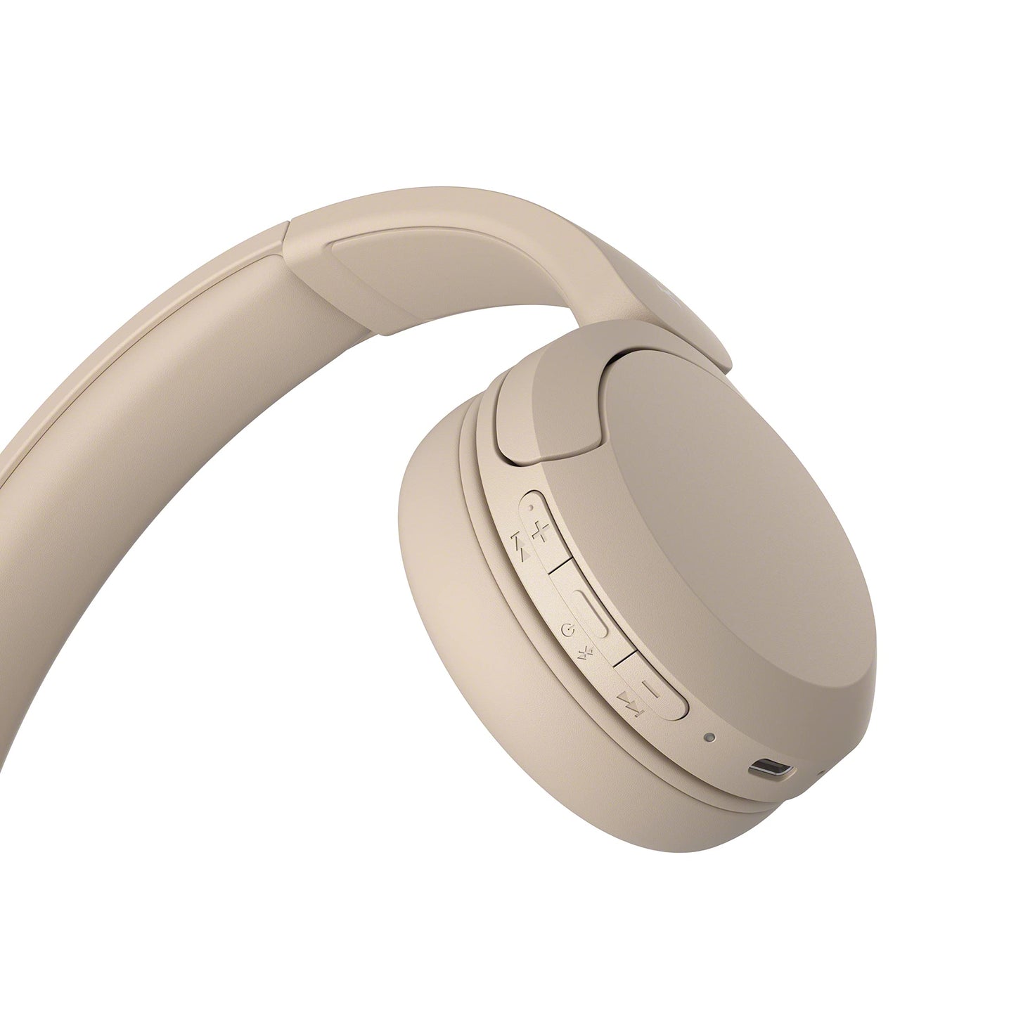 Sony WH-CH520 Wireless Bluetooth Headphones - up to 50 Hours Battery Life with Quick Charge, On-ear style - Beige