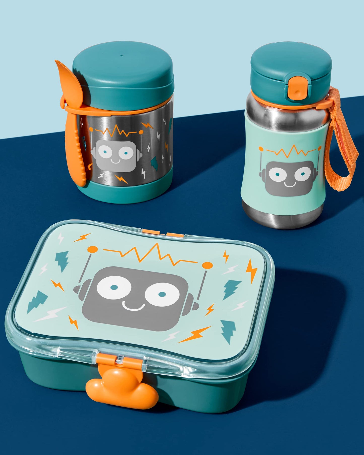 Skip Hop Insulated Baby Food Jar, Sparks, Robot (Discontinued by Manufacturer)