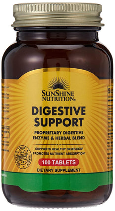SUNSHINE NUTRITION Digestive Support 100 Tablets