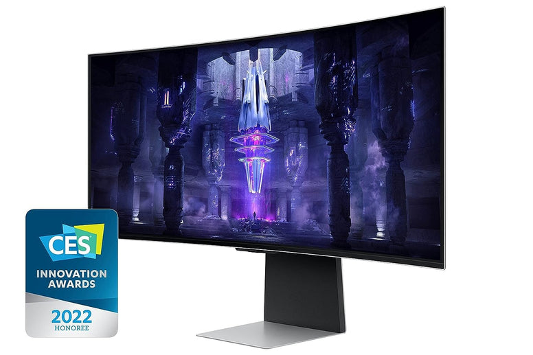 Samsung 34" Odyssey OLED G8 Gaming Monitor With Smart TV Experience, 0.03ms Response Time & 175Hz Refresh Rate, AMD FreeSync Premium Pro, IoT Hub & Voice Assistants - LS34BG850SMXUE