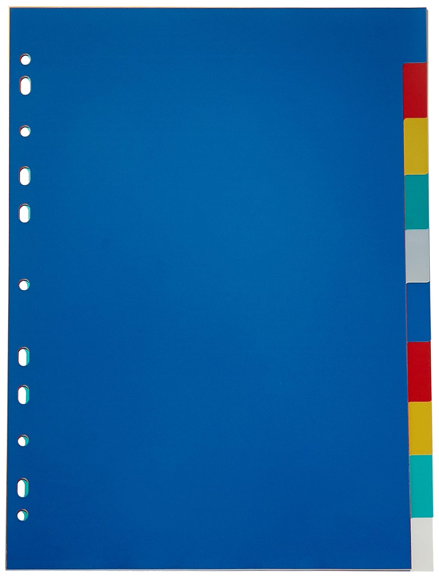 Maxi A4 Plastic Binder Dividers 10 Colours, Assorted, Mxdvpp 10C