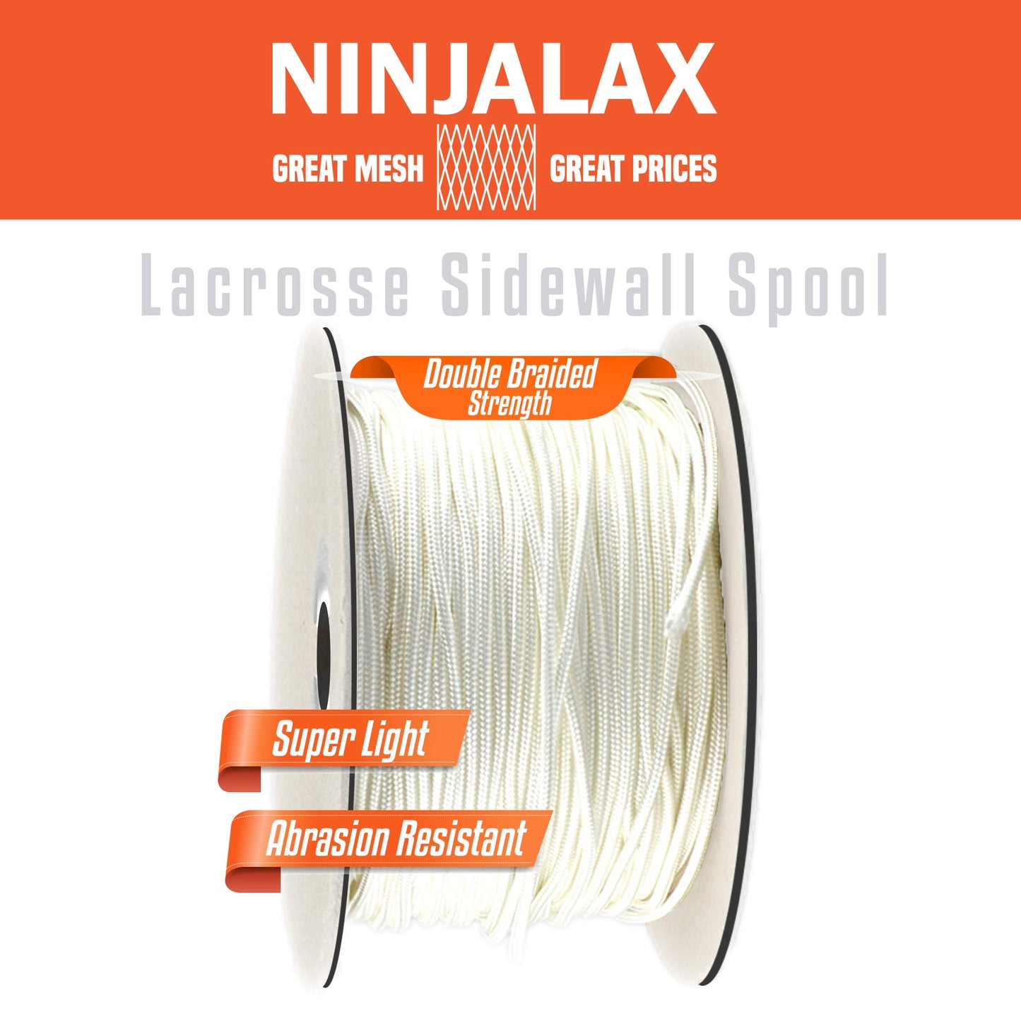 Ninjalax Lacrosse Sidewall Stringing Spool - 300 feet