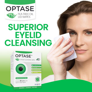 Optase Tea Tree Oil Lid Wipes Preservative Free