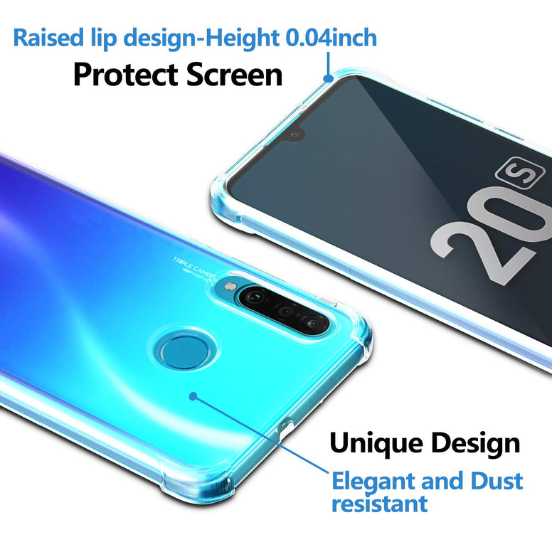 Case For Huawei Nova 5T/ Honor 20,Ultra [Slim Thin] Scratch Resistant Tpu Rubber Soft Skin Silicone Protective Cover 20 (Clear)