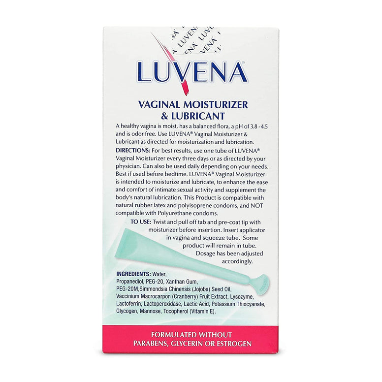 LUVENA Vaginal Moisturizer & Lubricant 2 Pack 6ct