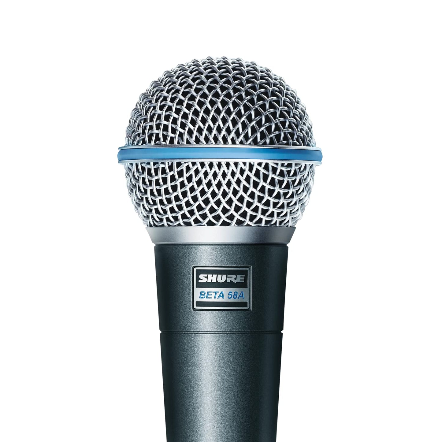 Shure BETA 58A, Vocal Microphone, Professional Voice Recording, Steel Mesh Grille, Great for Live Singing, PC Streaming, Podcasting & Home Studio