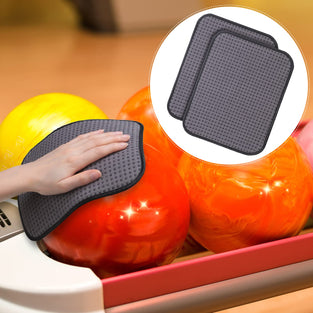 Bowling Ball Cleaner See Saw Bowling Towel Black Microfiber Ball Polisher and 2 Pieces Shammy Bowling Pad Towel 10 x 8 Inches Easy Grip Bowling Rag Bowling Accessories for Bowling Ball Polishing