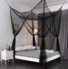 OctoRose 4 Poster Bed Canopy Netting Functional Mosquito Net