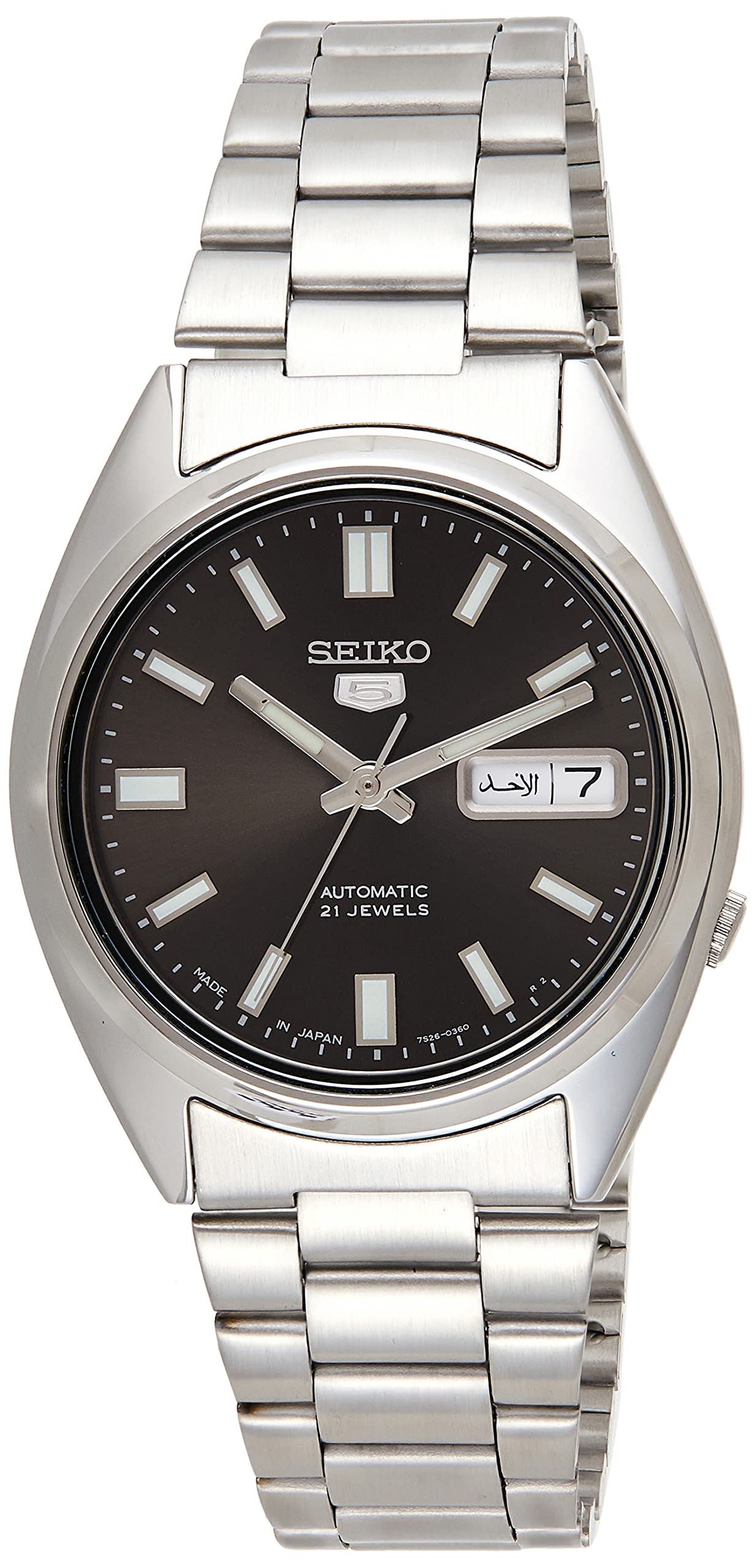 Seiko Men Automatic Watch, Analog Display And Stainless Steel Strap SnXS79J1