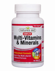 Natures Aid Complete Multi-Vitamins & Minerals, 90 Tablets