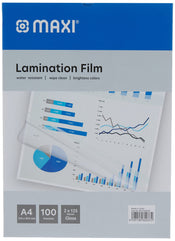 Maxi A4 Lamination Film 216 X 303 Mm 125 Mic, 100 Piece