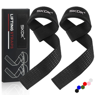 Lifting Straps Deadlift Gym Wrist Straps Weightlifting with Neoprene Cushioned Wrist Padded and Anti-Skid Silicone - for Weightlifting, Bodybuilding, Xfit, Strength Training