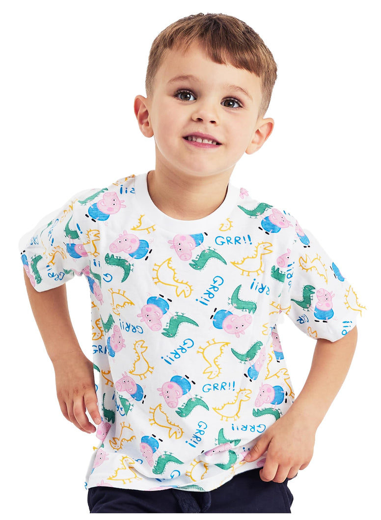 Boys George Pig T Shirts Tops 2 Pack 18-24M