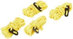 Milestone Camping Camping 20540 Hi-Vis Guy Ropes ~ Pack of 4 ~ Yellow, 4 Pack