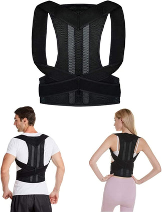 ALMEKAQUZ Posture Corrector for Men & Women，Adjustable Back Correction Waistcoat Therapy to Relieve Neck/Back/Shoulder Pain，Comfortable Scoliosis & Humpback Correction Belt