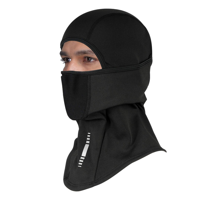 Balaclava Face Mask Winter Fleece Thermal Ski Mask, Windproof Dustproof Breathable Bandana Snowboarding Skiing Neck Warmer Hood for Men Women Black