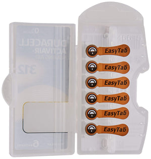 Duracell EasyTab/Activair Type 312 Hearing Aid Batteries Zinc Air P312 PR41 ZL3 Pack of 60