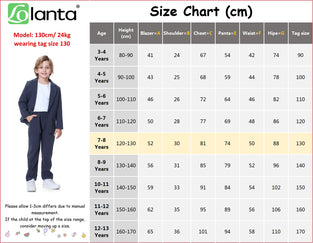 LOLANTA 2 Piece Boys Smart Suit, Kids Blazer & Pants Outfit, Leisurewear or Wedding Party Clothes 5-6 Years