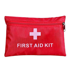 BlingGo Portable first aid kit pouch with 13 pieces, waterproof lightweight small emergency bag survival for emergencies at home, outdoors, travel, car,camping, workplace, hiking &