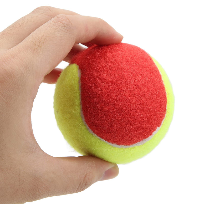 Kids Training Tennis Balls, 6Pcs Soft Elastic Waterproof Youth Tennis Ball, Premium Plush Rubber Pressureless Training Exercise Tennis Balls for Beginners and Kids