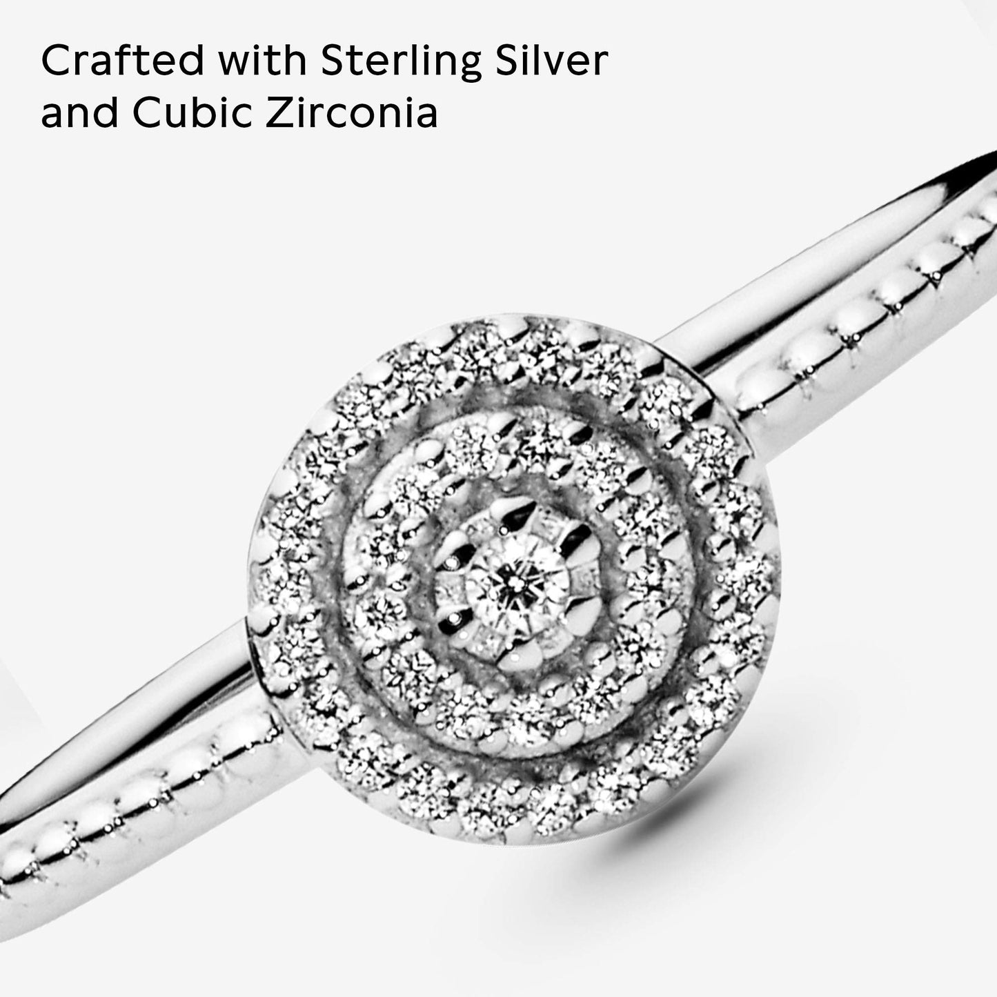 Pandora 190986CZ Women's Ring Sparkling Elegance 925 Cubic Zirconia Silver, 925 silver, Cubic Zirconia, 925 silver, Cubic Zirconia